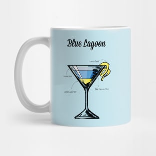 Blue Lagoon Cocktail Recipe Mug